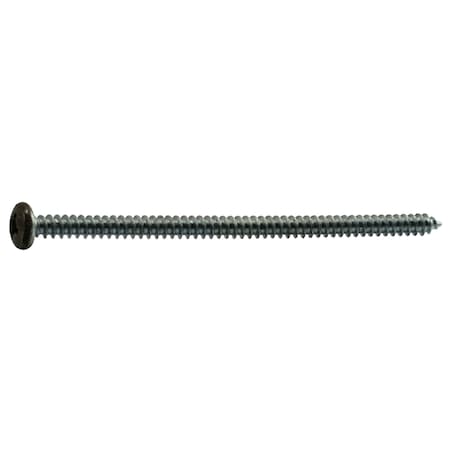Midwest Fastener Sheet Metal Screw, #8 x 3 in, Painted Steel Pan Head Phillips Drive, 12 PK 37907